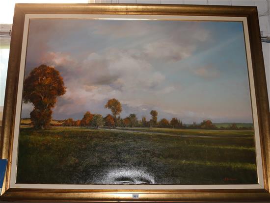 B. Guaitamacchi oil,  After the storm near Dedham, Essex(-)